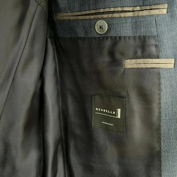 ❤️Host Pick❤️[US36R] Hugo Boss Mens Suit Blazer  Guabello VirginWool Woven Italy - Picture 9 of 12